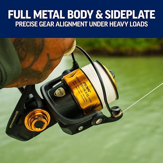 PENN Spinfisher VII Spinning Reel and Fishing Rod Combo