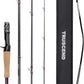 TRUSCEND CrazBass Travel Fishing Rod, FUJI K Guide and Reel Seat, TORAY 30/40T Carbon Fiber, Innovative Put-in Connection Technique, Casting/Spinning HP Fishing Pole with Premium Case, AAA Cork Handle