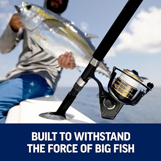 PENN Battle IV Spinning Reel and Fishing Rod Combo